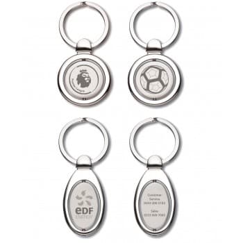 Oval Spinning Keyring