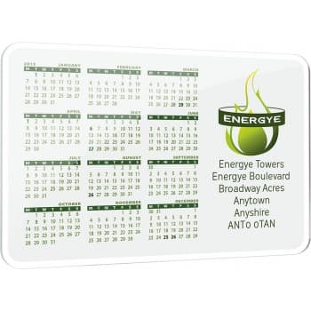 Large or calendar style acrylic coaster