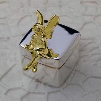 Sterling Silver Fairy On Box