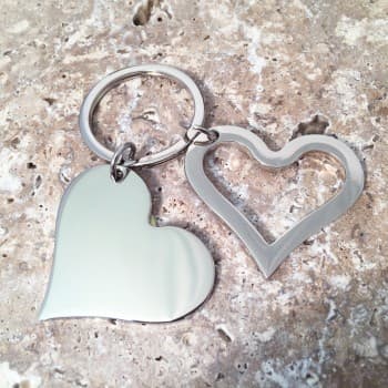 Inside Out Hearts Keyring