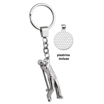 3D Golfer Keyring