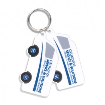 Custom Printed Van Shaped  Keyring