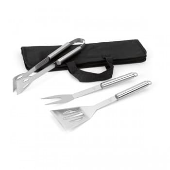 Barbecue Set With 3 Stainless Steel Pieces