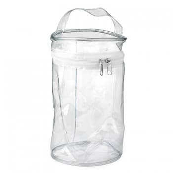 Clear PVC Round Zippered Bag