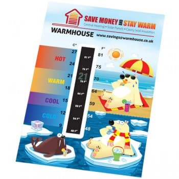 Large Temperature Gauge Card