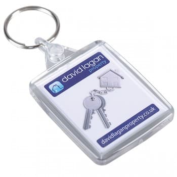 Acrylic Passport Keyring