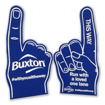 Standard 45cm foam hand printed 1 colour to BOTH sides