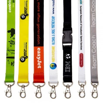 25mm Single Layer Slippery Polyester Lanyard