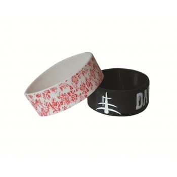 1 Inch Embossed Silicone Wristbands