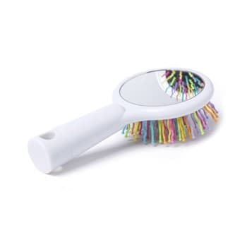 Custom Printed Hairbrush with Mirror Dubix